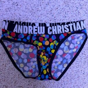 Andrew Christian SM Multicolor circle Brief